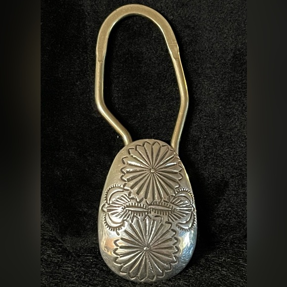 AUTHENTIC HAND STAMPED STERLING SILVER KEY CHAIN - Picture 2 of 6